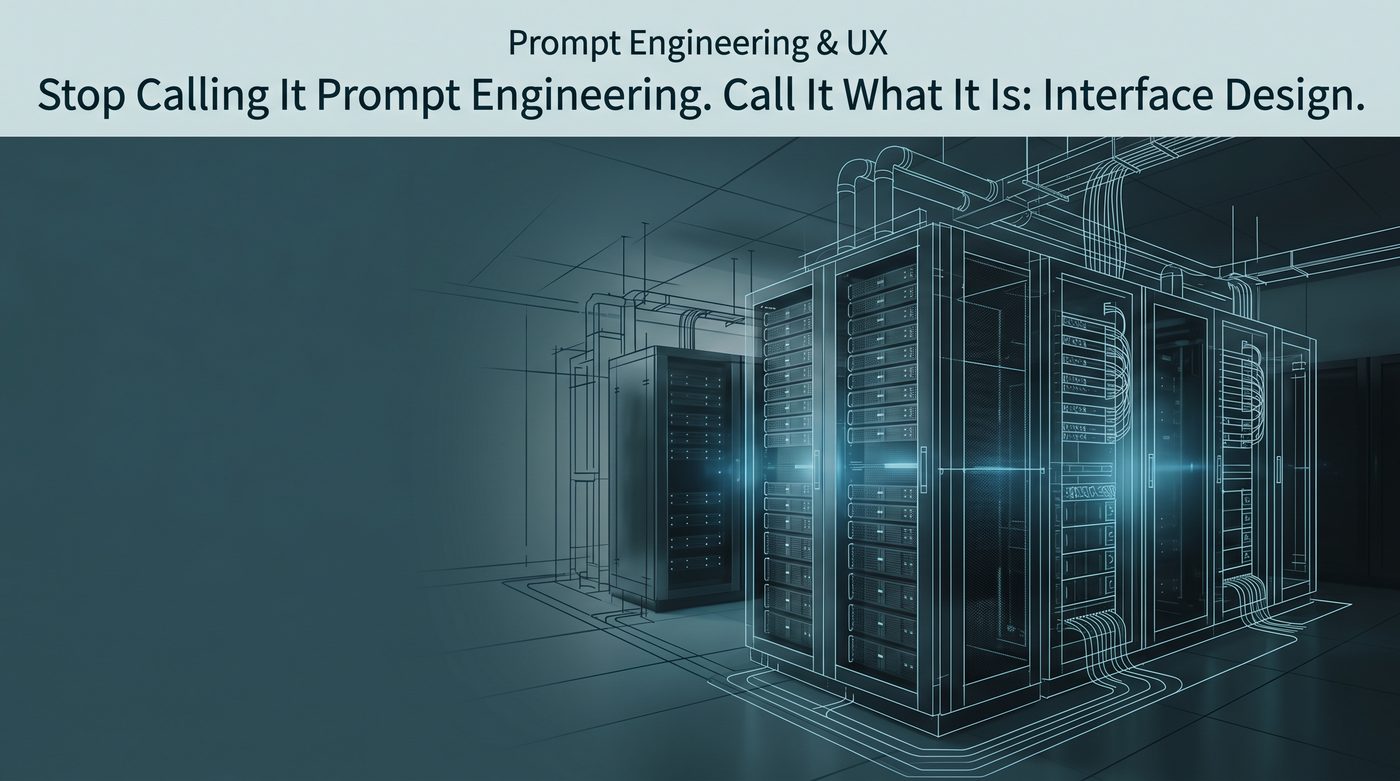 Stop Calling It Prompt Engineering. Call It What It Is: Interface Design.