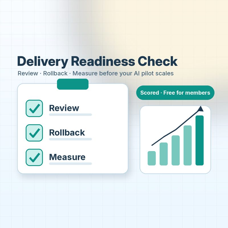 Delivery Readiness Check: Gate Your AI Coding Pilot Before It Scales